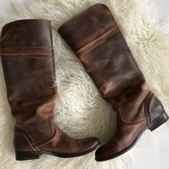 frye tall leather boots